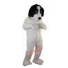 Black and White Dog Cartoon Mascot Costume, Black and White Dog Cartoon Costume