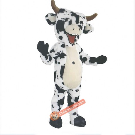 Black and white cow mascot costume, Black and white cow Costume