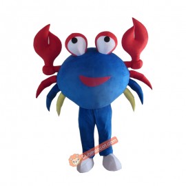 Blue Big Crab Character Mascot Costume, Blue Big Crab Character Costume