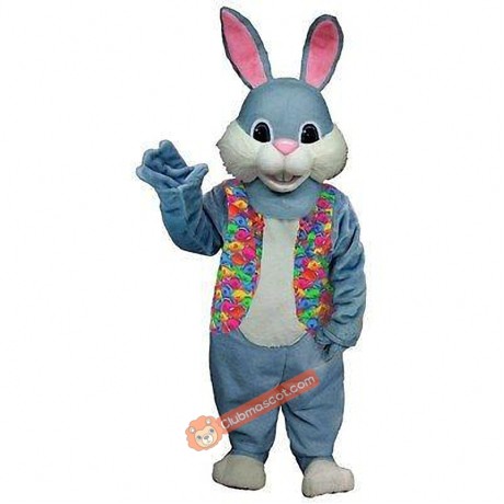 Blue Bunny Mascot Costume, Blue Bunny Costume