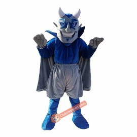 Blue Devils Cartoon Mascot Costume, Blue Devils Cartoon Costume