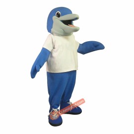 Blue Dolphin Mascot Costume, Blue Dolphin Costume