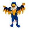 Blue Domineering Falcon Mascot Costume, Blue Domineering Falcon Costume