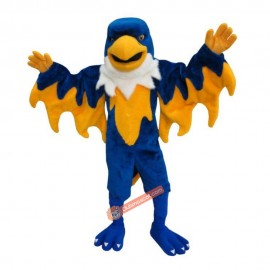 Blue Domineering Falcon Mascot Costume, Blue Domineering Falcon Costume