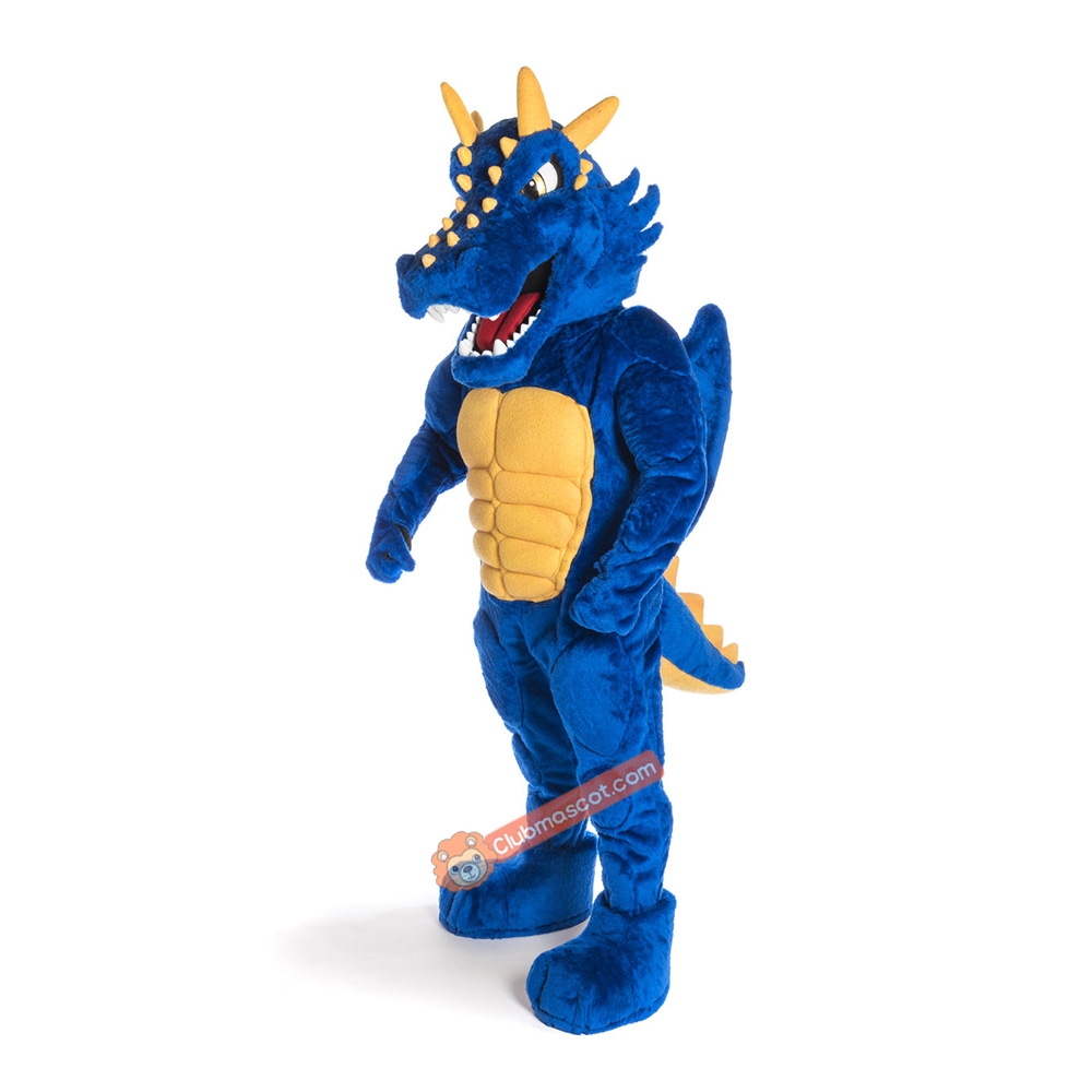 Blue Dragon Handsome Mascot Costume, Blue Dragon Handsome Costume