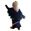 Blue Eagle Cartoon Mascot Costume, Blue Eagle Cartoon Costume