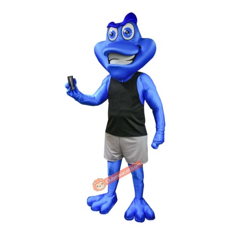 Blue Frog Mascot Costume, Blue Frog Costume