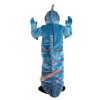 Blue Hippocampus Mascot Costume, Blue Hippocampus Costume