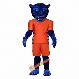 Blue Panther Mascot Costume, Blue Panther Costume