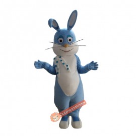 Blue Rabbit Mascot Costume, Blue Rabbit Costume