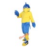 Blue Sports Eagle Cartoon Mascot Costume, Blue Sports Eagle Cartoon Costume