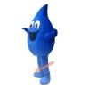 Blue Water Droplets Cartoon Mascot Costume, Blue Water Droplets Cartoon Costume