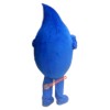 Blue Water Droplets Cartoon Mascot Costume, Blue Water Droplets Cartoon Costume