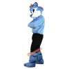 Blue Wolf Cartoon Mascot Costume, Blue Wolf Cartoon Costume