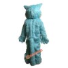 Blue big mouth Wolf Mascot Costume, Blue big mouth Wolf Costume