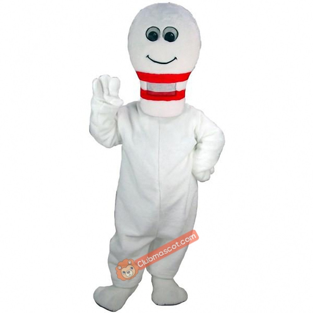 Bowling Pin Lightweight Mascot Costume, Bowling Pin Costume