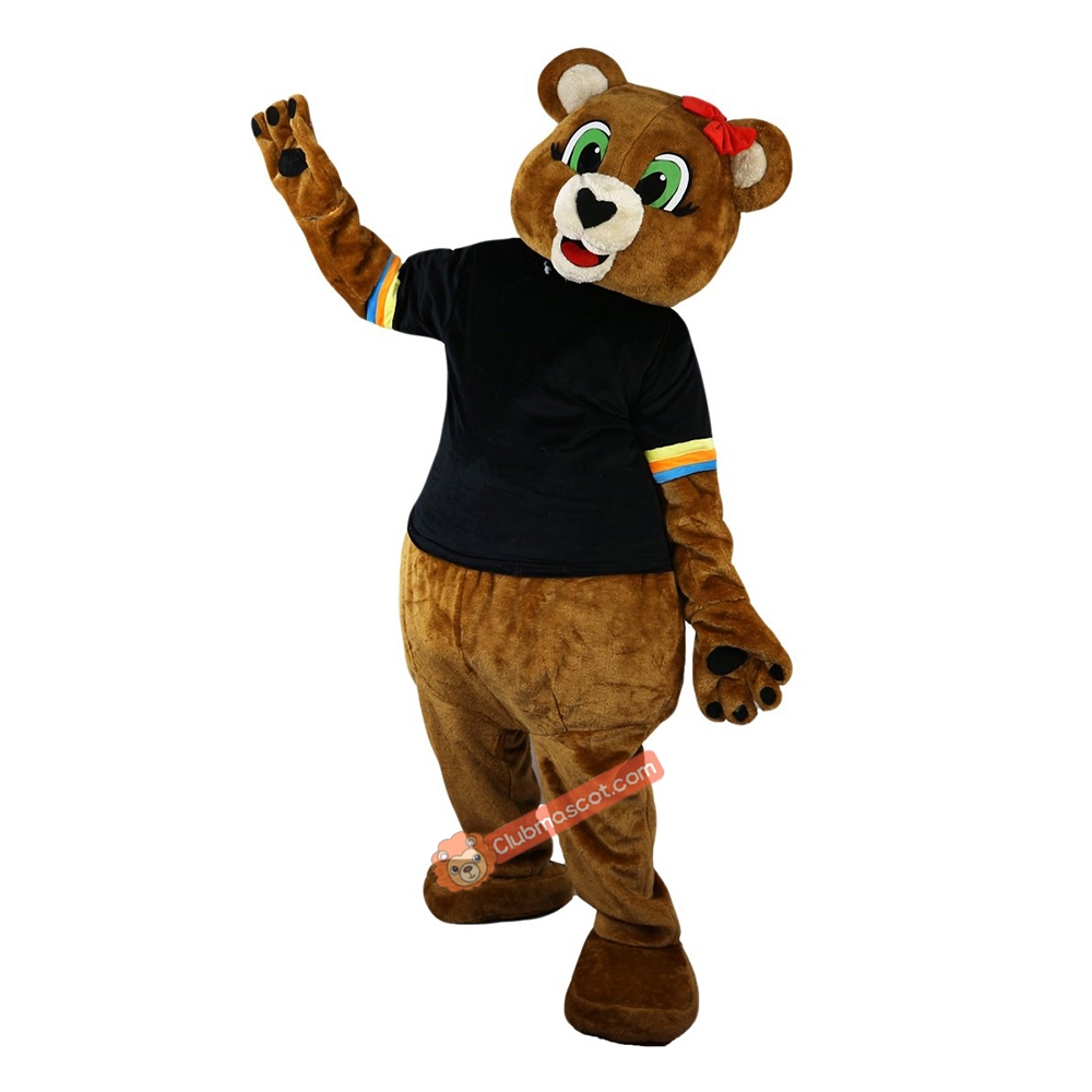 Brown Bear Cartoon Mascot Costume, Brown Bear Cartoon Costume