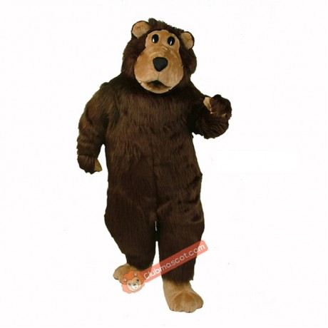 Brown Boris Bear Mascot Costume, Brown Boris Bear Costume