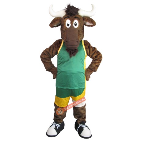 Brown Buffalo Mascot Costume, Brown Buffalo Costume