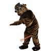 Brown Bull Ox Cow Cartoon Mascot Costume, Brown Bull Ox Cow Cartoon Costume