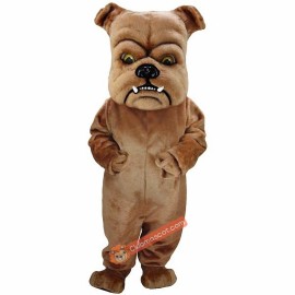 Brown Bulldog Lightweight Mascot Costume, Brown Bulldog Costume