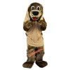 Brown Dog Cartoon Mascot Costume, Brown Dog Cartoon Costume