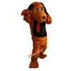 Brown Dog Cartoon Mascot Costume, Brown Dog Cartoon Costume