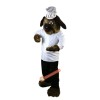 Brown Dog Chef Cook Mascot Costume, Brown Dog Chef Cook Costume