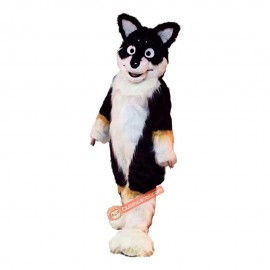 Brown Dog Fox Husky Cartoon Mascot Costume, Brown Dog Fox Husky Cartoon Costume