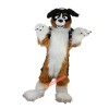 Brown Dog Husky Cartoon Mascot Costume, Brown Dog Husky Cartoon Costume