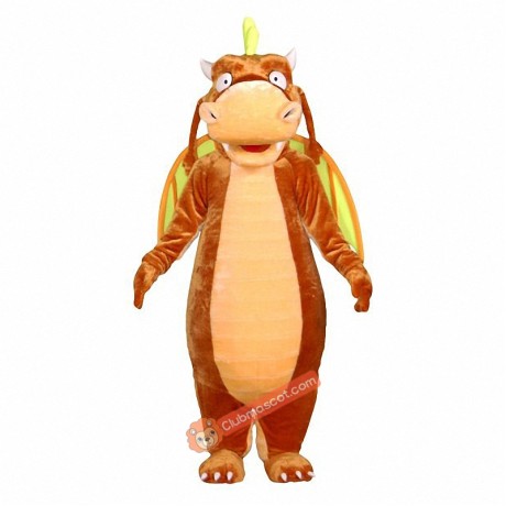 Brown Dragon Mascot Costume, Brown Dragon Costume