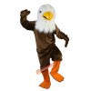 Brown Eagle Bird Cartoon Mascot Costume, Brown Eagle Bird Cartoon Costume