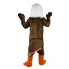 Brown Eagle Bird Cartoon Mascot Costume, Brown Eagle Bird Cartoon Costume