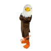 Brown Eagle Bird Cartoon Mascot Costume, Brown Eagle Bird Cartoon Costume