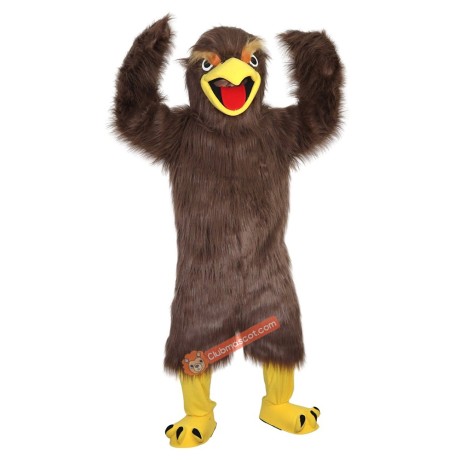 Brown Eagle Cartoon Mascot Costume, Brown Eagle Cartoon Costume