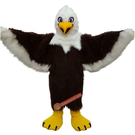 Brown Eagle Long Wool High Quality Cartoon Mascot Costume, Brown Eagle Long Wool High Quality Cartoon Costume