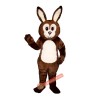 Brown Fat Bunny Mascot Costume, Brown Fat Bunny Costume