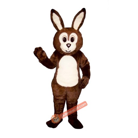 Brown Fat Bunny Mascot Costume, Brown Fat Bunny Costume