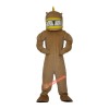 Brown Fish Cartoon Mascot Costume, Brown Fish Cartoon Costume