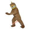 Brown Fish Cartoon Mascot Costume, Brown Fish Cartoon Costume