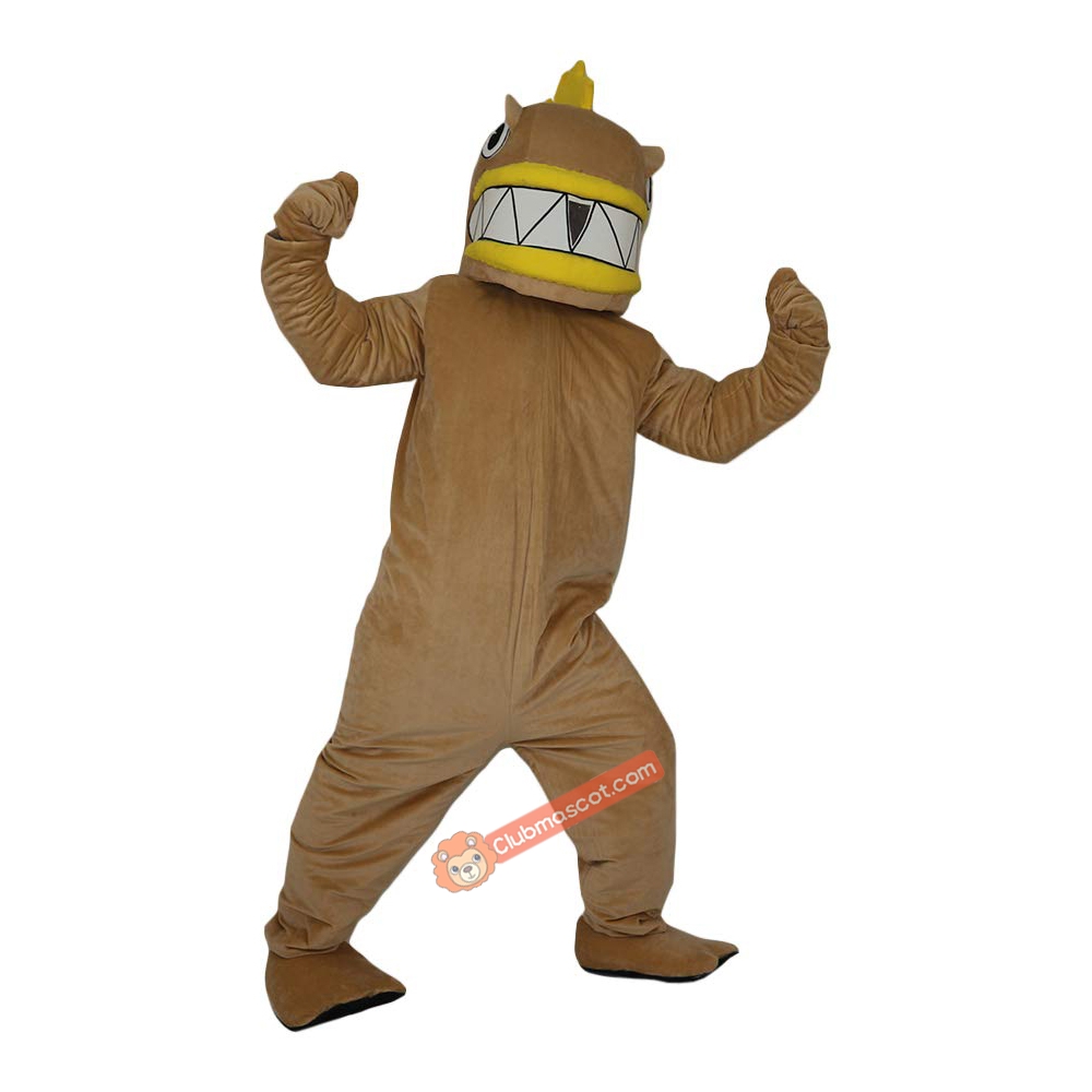 Brown Fish Cartoon Mascot Costume, Brown Fish Cartoon Costume