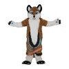 Brown Fox Dog Husky Cartoon Mascot Costume, Brown Fox Dog Husky Cartoon Costume