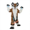 Brown Fox Dog Husky Cartoon Mascot Costume, Brown Fox Dog Husky Cartoon Costume