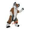 Brown Fox Dog Husky Cartoon Mascot Costume, Brown Fox Dog Husky Cartoon Costume