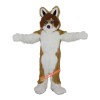 Brown Fox Dog Husky Cartoon Mascot Costume, Brown Fox Dog Husky Cartoon Costume