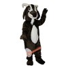 Brown Goat Sheep Cartoon Mascot Costume, Brown Goat Sheep Cartoon Costume