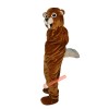 Brown Gopher Mole Mouse Cartoon Mascot Costume, Brown Gopher Mole Mouse Cartoon Costume