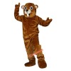 Brown Gopher Mole Mouse Cartoon Mascot Costume, Brown Gopher Mole Mouse Cartoon Costume