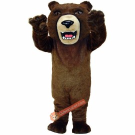 Brown Grizzly Lightweight Mascot Costume, Brown Grizzly Costume