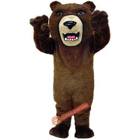 Brown Grizzly Lightweight Mascot Costume, Brown Grizzly Costume